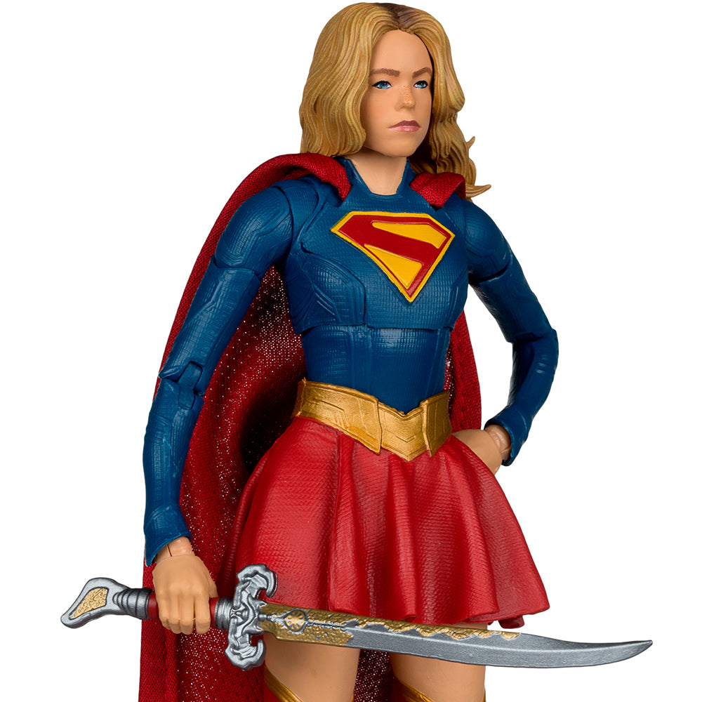 DC Multiverse Supergirl and Baby Krypto (Supergirl Movie) 7in Action Figure Deluxe Theatrical Edition